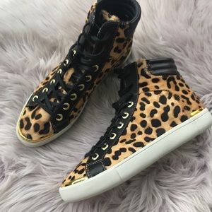 ted baker leopard print trainers